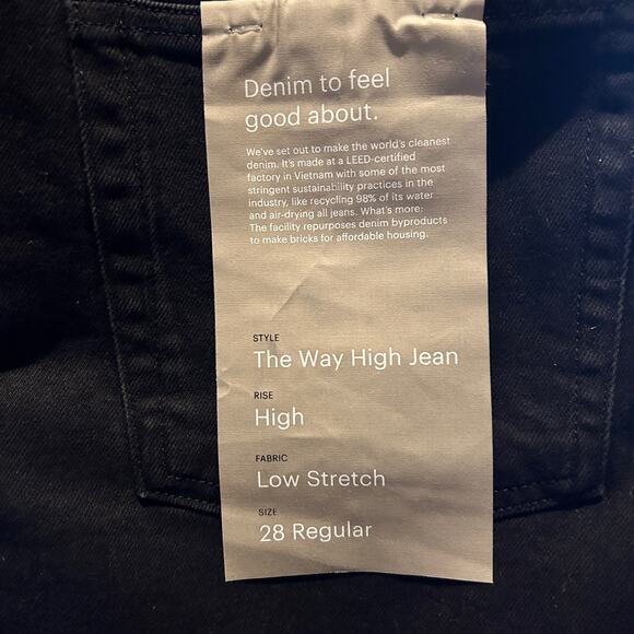 Everlane Women's Black Straight Leg Jeans - Picture 9 of 11